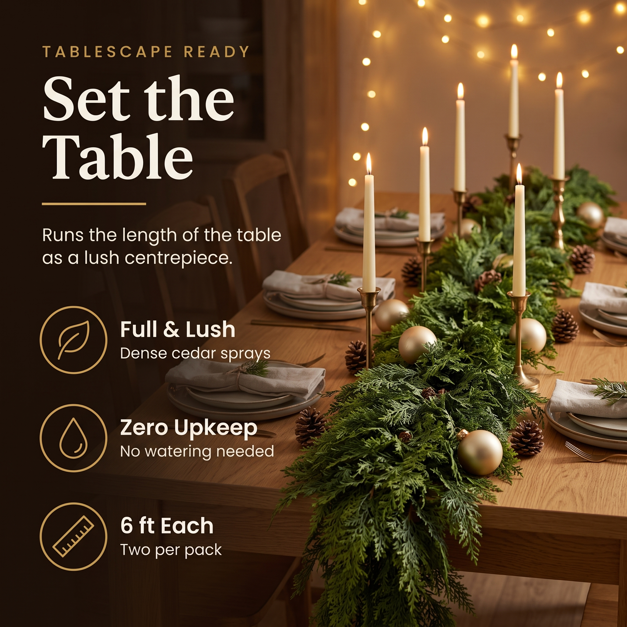 The Everbough™ Real-Touch Cedar Garland