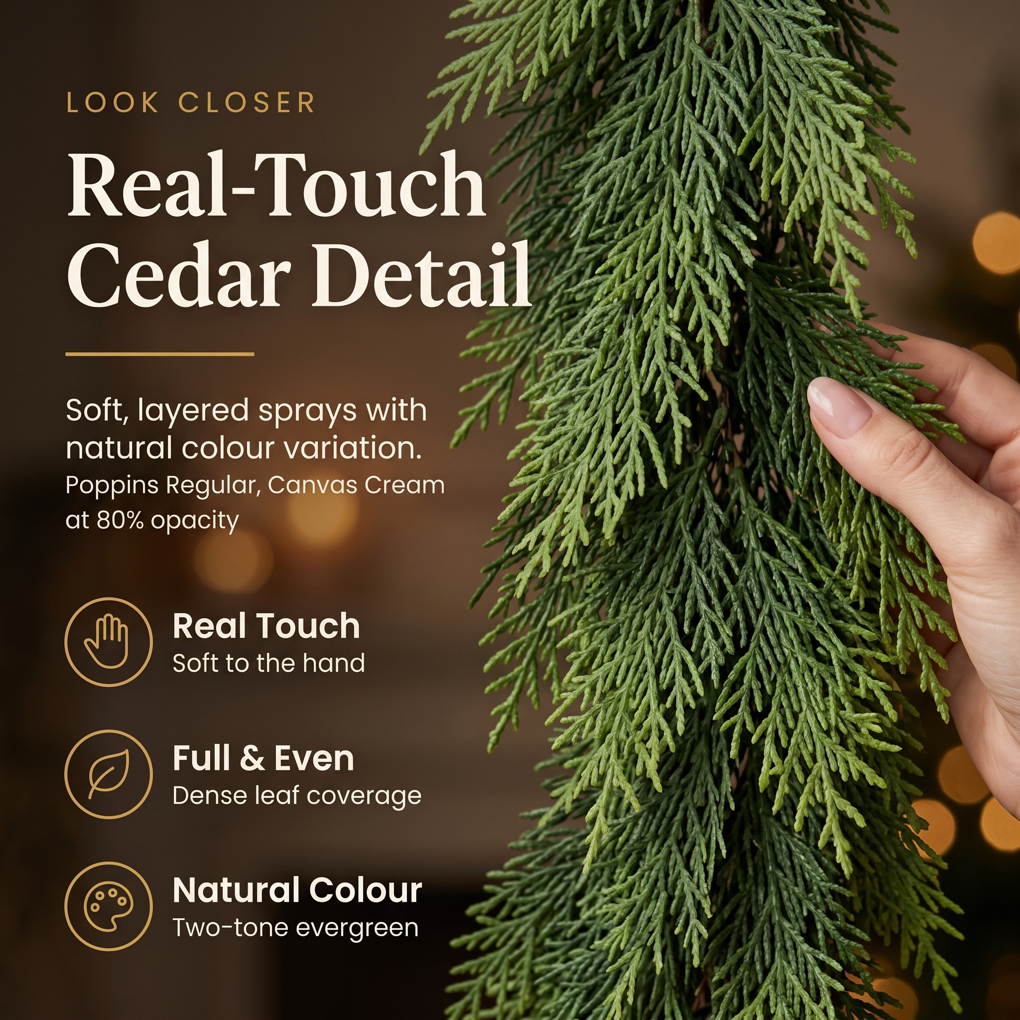 The Everbough™ Real-Touch Cedar Garland