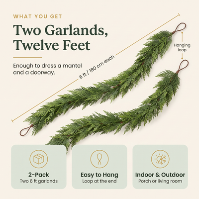 The Everbough™ Real-Touch Cedar Garland